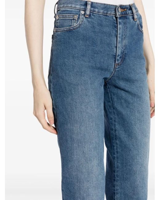 Jeans Crop Sailor di A.P.C. in Blue