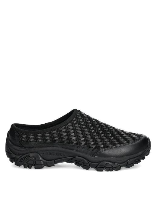 Merrell Black Textured Woven Clogs