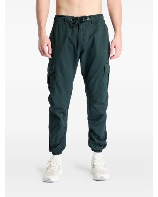 Urban Classics Blue Belt-Loop Drawstring Trousers for men