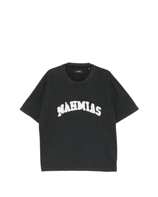 NAHMIAS Black Short-Sleeves T-Shirt for men