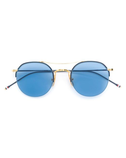 Thom Browne Blue Round Sunglasses