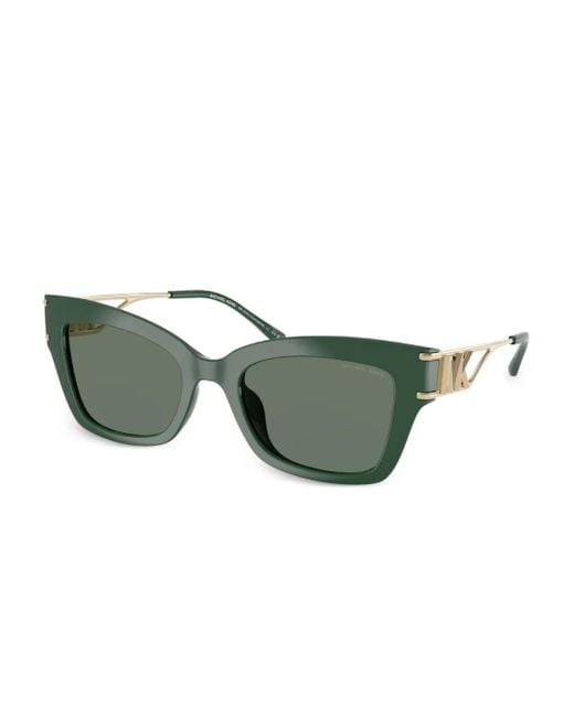 Michael Kors Green Logo-Plaque Sunglasses