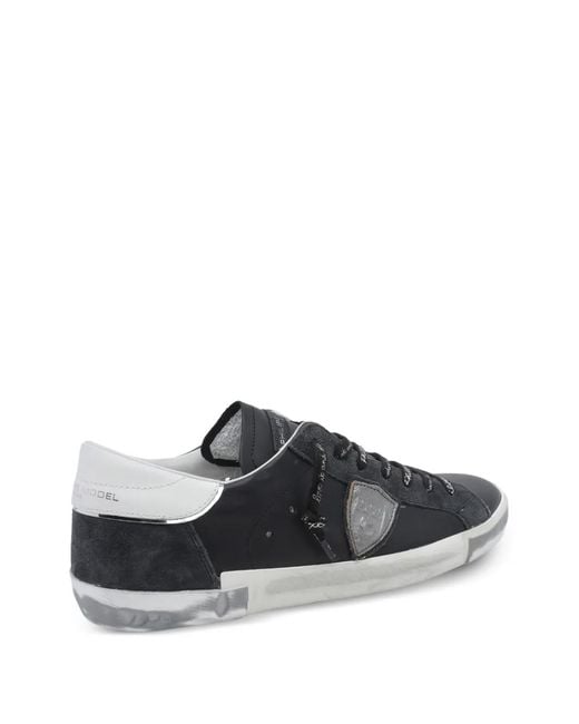 Philippe Model Black Prsx Low-Top Sneakers for men