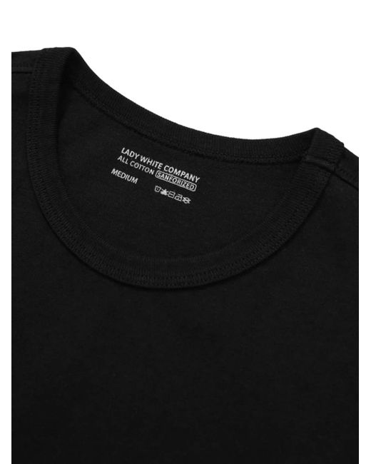 Lady White Co. Black Crew-Neck Cotton T-Shirt (Pack Of Two) for men
