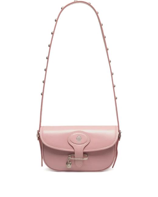 Bally Pink Beckett Safety-Pin Clutch Bag