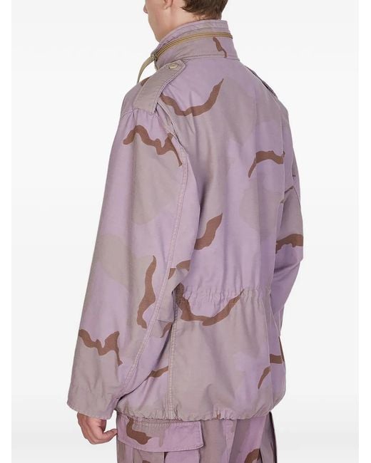 OAMC Purple Abstract-Print Jacket for men