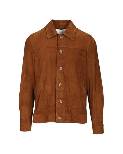 Blusotto Brown Pippo Shirt Jacket for men