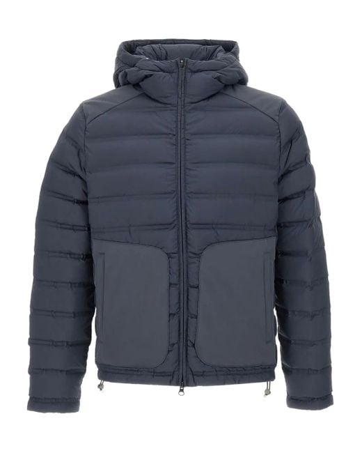 メンズ Colmar キルティング フーデッドジャケット Blue