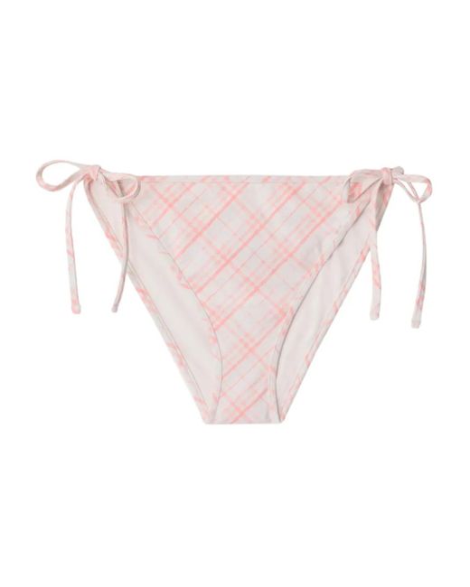 Burberry Pink Check Bikini Briefs