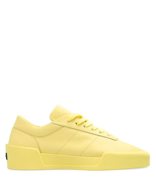 Fear Of God Aerobic Low leather sneakers in Yellow für Herren