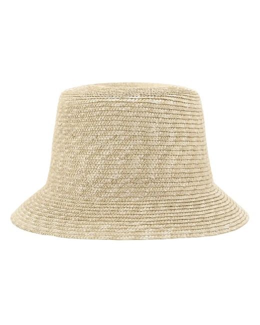 Saint Laurent Natural Maglina Fischerhut Aus Stroh