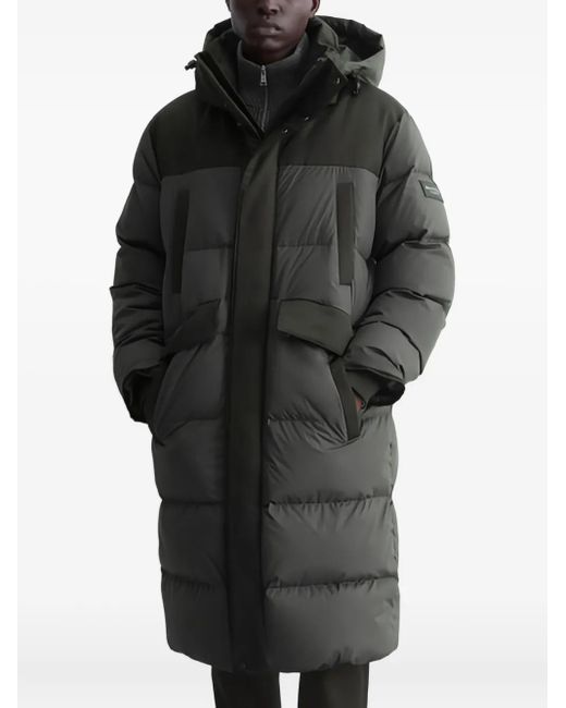 Marc O' Polo Black Hooded Padded Parka for men