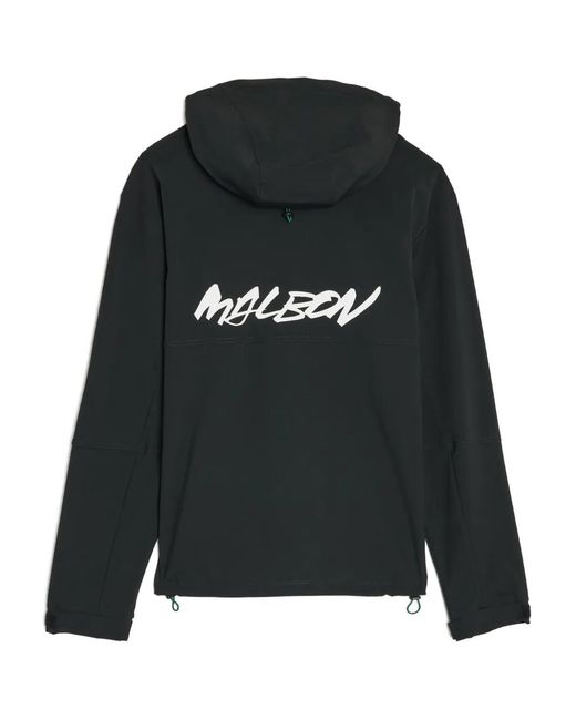 Malbon Golf X Futura Tag Hooded Zip Jacket in Black for Men | Lyst UK