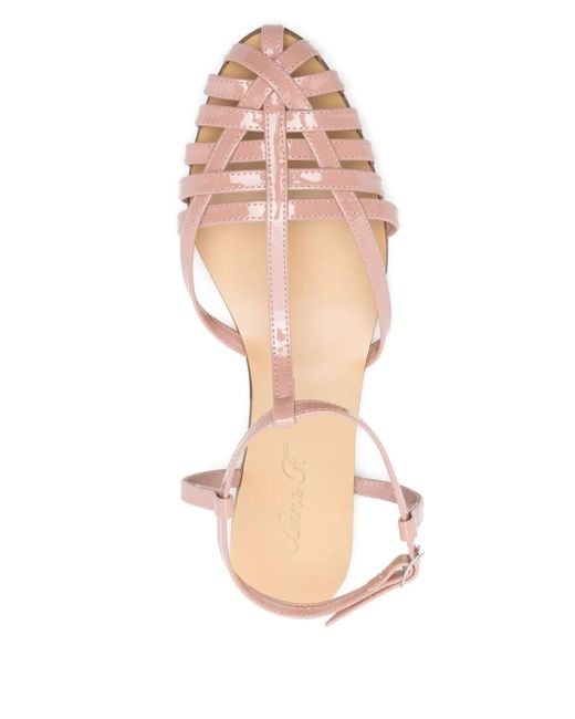 Anna F. Pink Leather Sandals