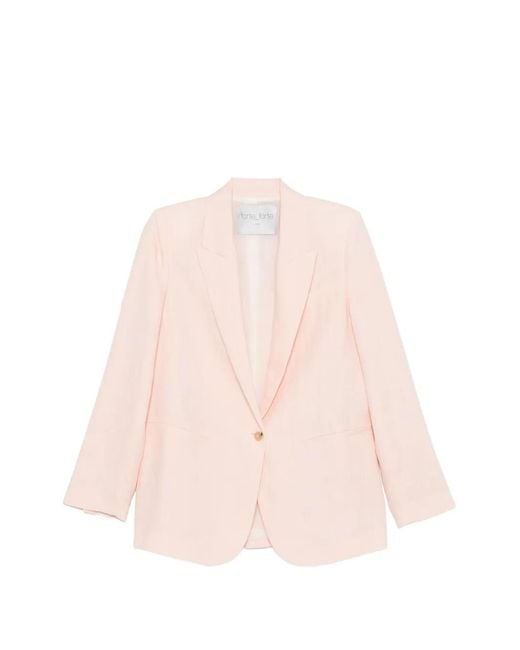 Forte_forte Pink Button-Up Blazer