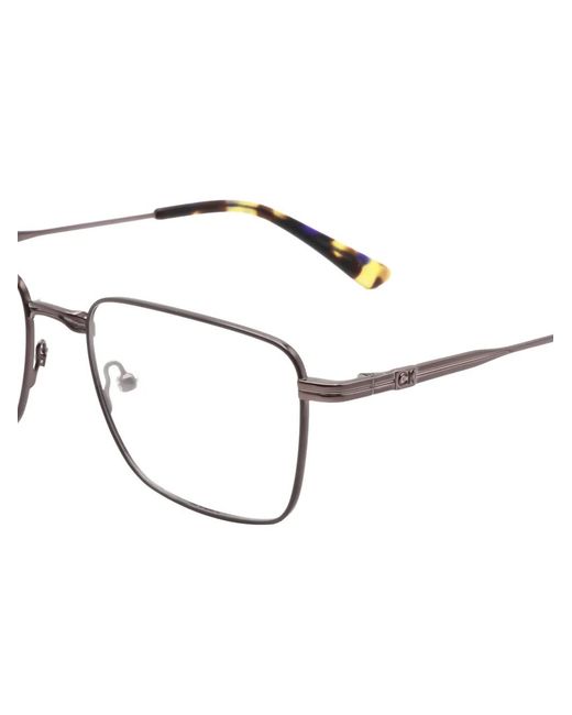 Calvin Klein White Square-Frame Glasses for men