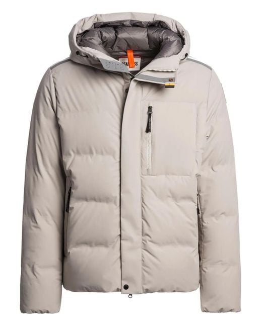 メンズ Parajumpers Taiga フーデッド パデッドジャケット Gray