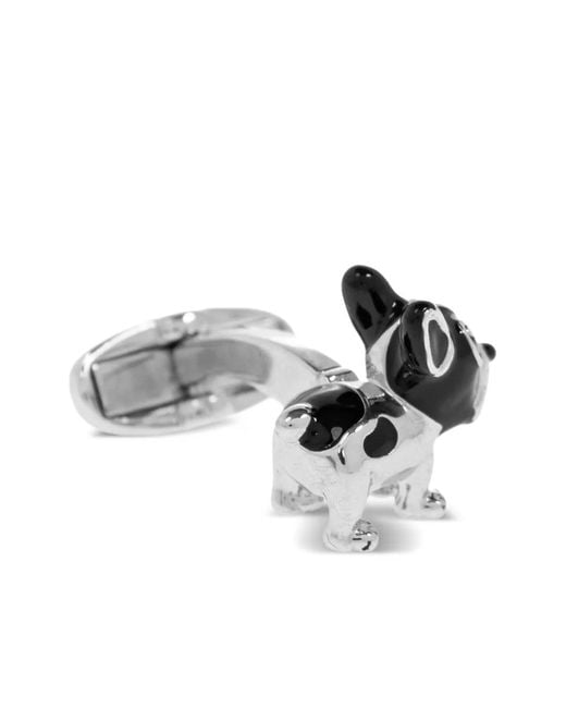 Paul Smith White Dog Cufflinks for men