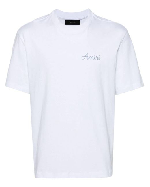 メンズ Amiri Lanesplitters ロゴ Tシャツ White