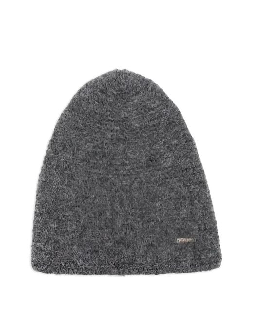 DSquared² Gray Logo-Detail Beanie