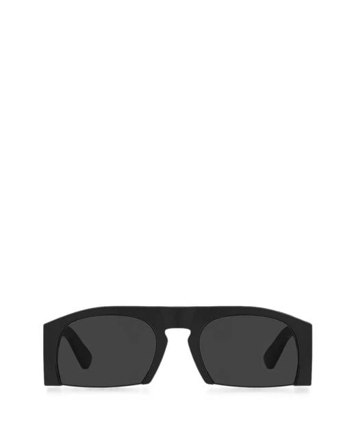 Moschino Black Geometric-Frame Sunglasses