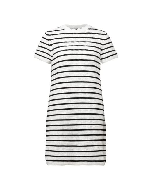 Drykorn White Aiula Striped Mini Dress
