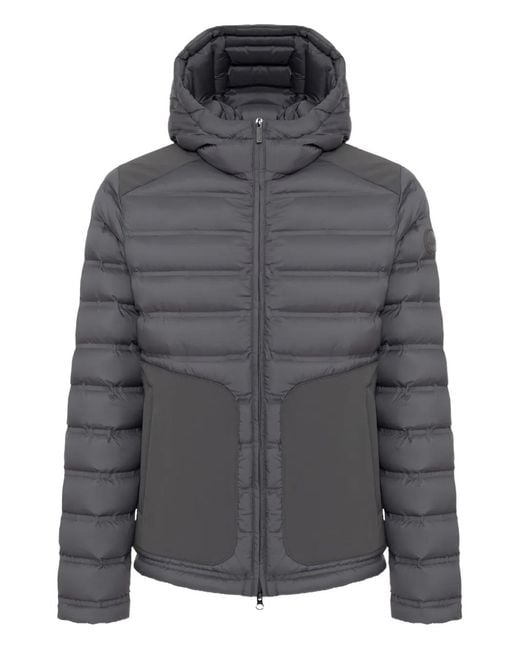 Colmar Gray Hooded Quilted Jacket for men