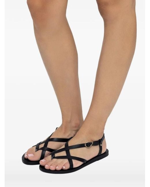 Ancient Greek Sandals White Sandalo Piatto 'semele'