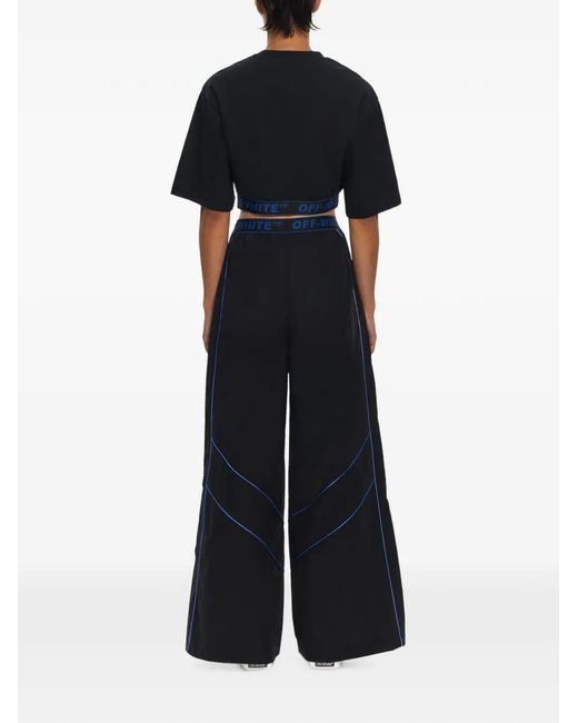 Off-White c/o Virgil Abloh Black Logoband Jersey Short Sleeve T-Shirt