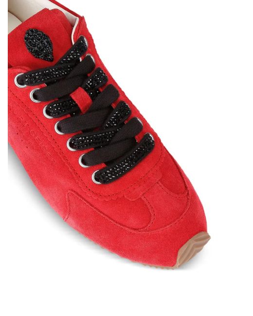 Kurt Geiger Islington ビジュートリム スニーカー Red