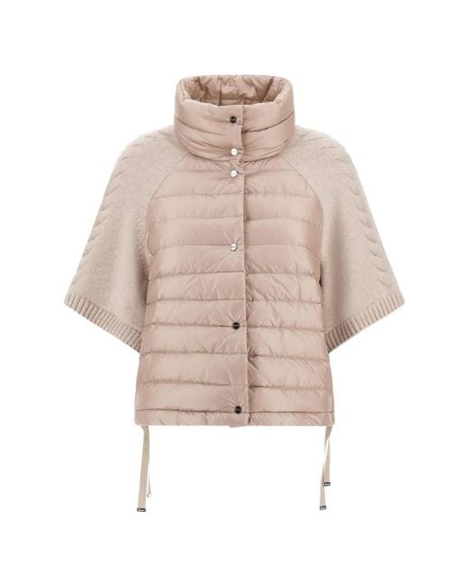Herno Natural Resort Quilted Cable-Knit Jacket