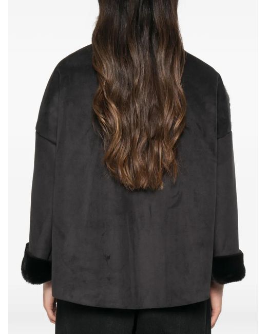 Parka Con Inserti di Collection Privée in Black