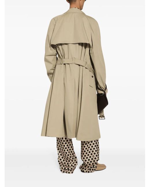 メンズ Dolce & Gabbana ダブルブレスト トレンチコート Natural