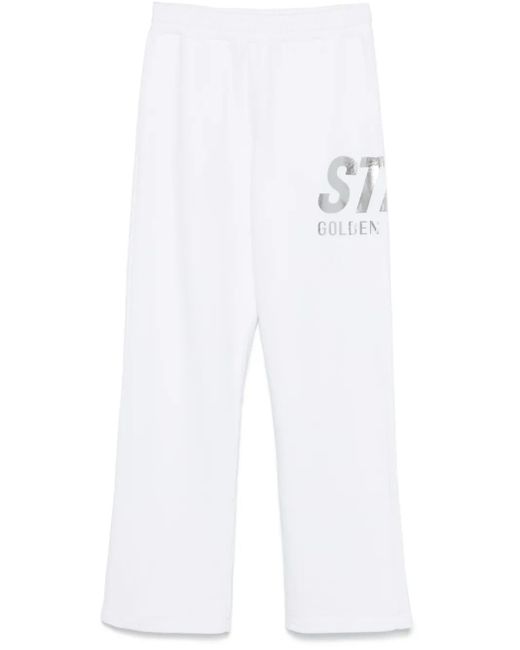 Golden Goose Deluxe Brand White Wide Track Pants