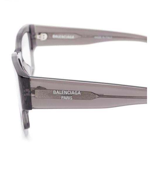 Balenciaga Gray Square-Frame Glasses for men