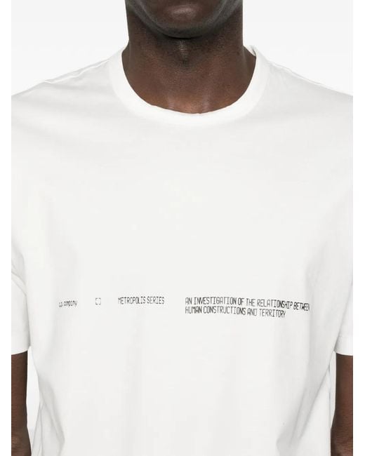 C P Company T-Shirt Met Korte Mouwen in het White voor heren
