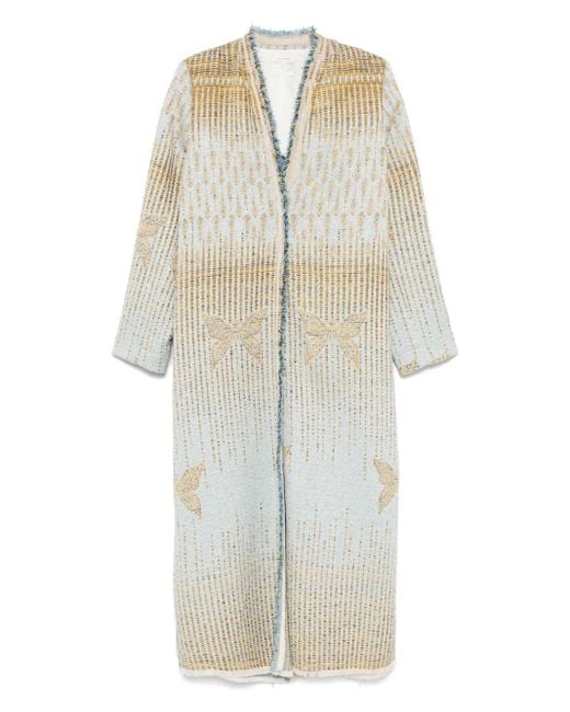 Forte_forte White Jacquard Libelle Coat (Final Sale)