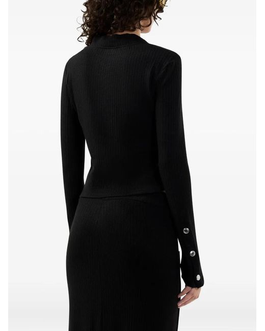 Gcds Black Button-Embellishment Top