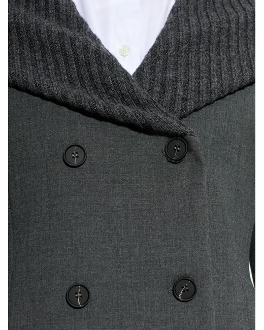 DIESEL Black G-Olden-Long Buttoned Coat