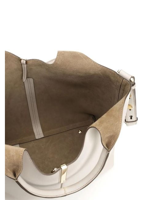 Tod's Natural Top-Handle Leather Tote Bag
