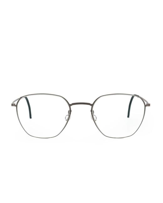 Lindberg Gray 5534 Brille mit rundem Gestell