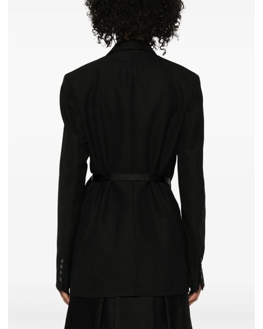 Totême Black Wool Blend Blazer Jacket