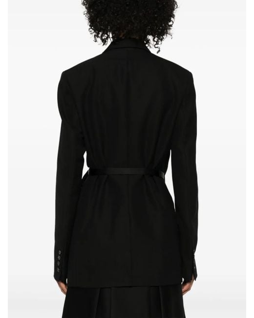 Totême Black Wool Blend Blazer Jacket