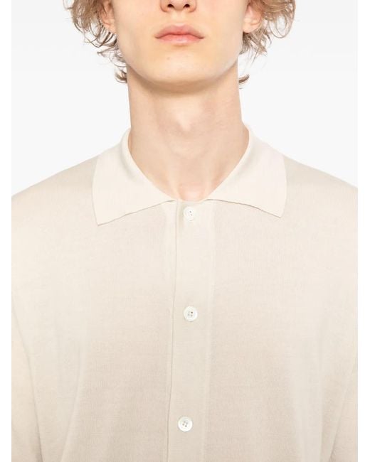 Barena White Chemise En Maille for men