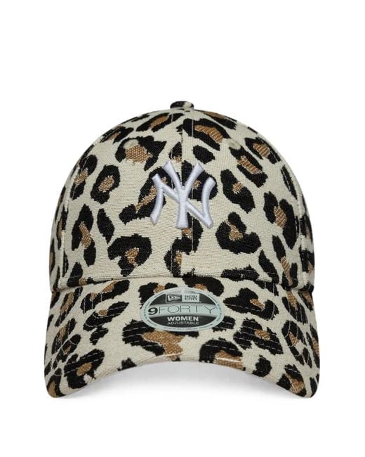 KTZ White 9Forty Leopard-Print Cap