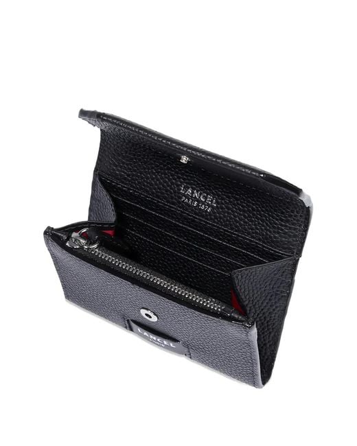 Lancel Black Ninon Compact Wallet