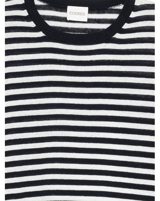 Closed Black Striped Sweater