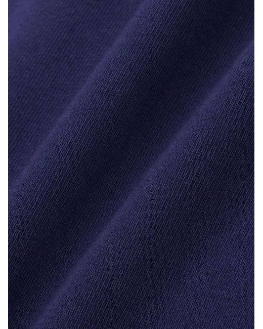 Short en coton à logo imprimé Sporty & Rich en coloris Blue