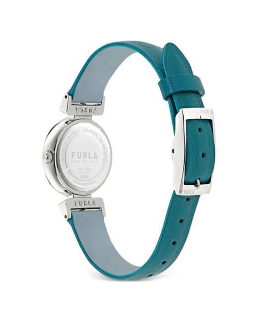 Furla Blue Textured Dial 34Mm Watch