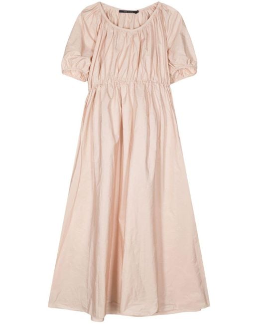 Sofie D'Hoore Pink Ruched Midi Dress
